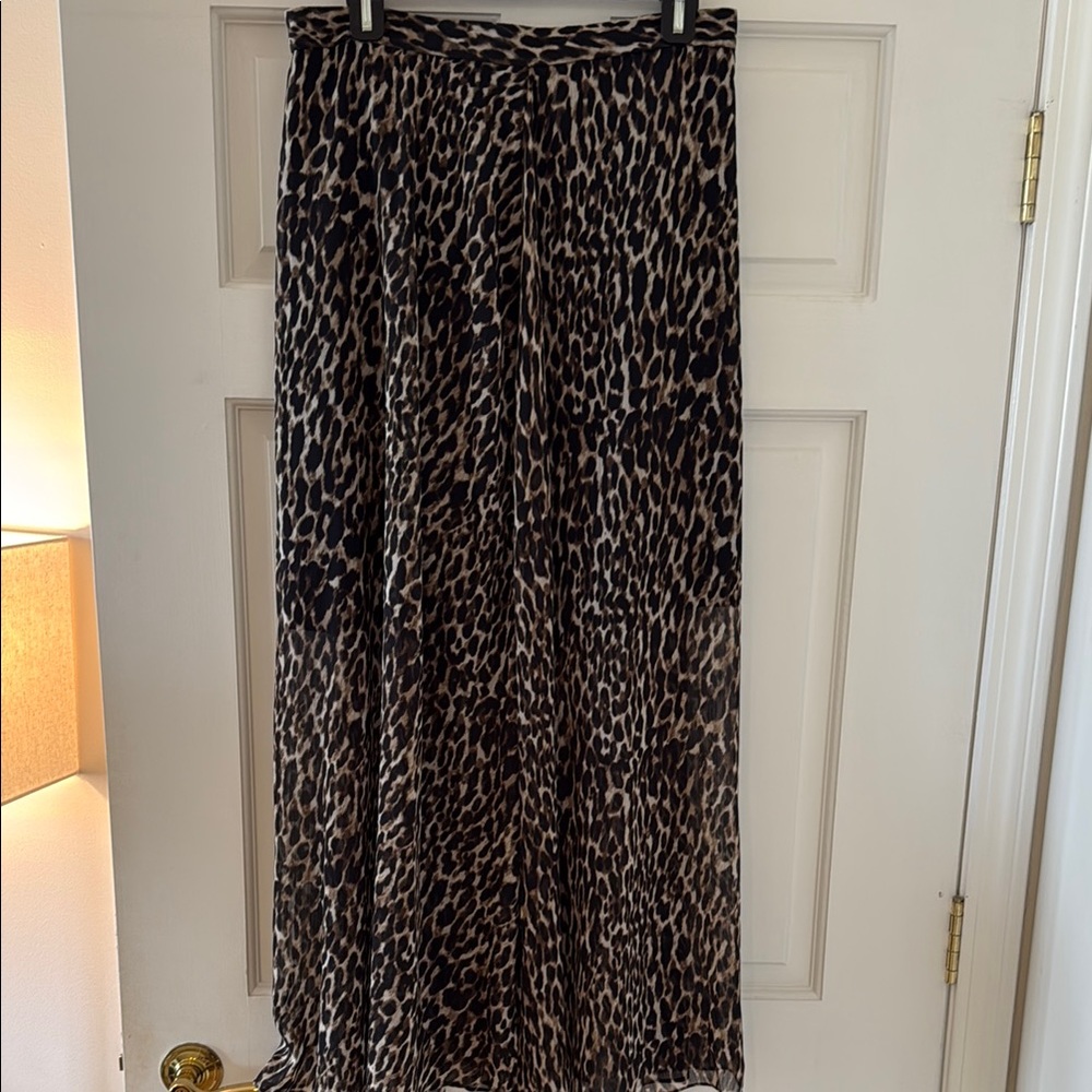 Leopard Print Maxi Skirt